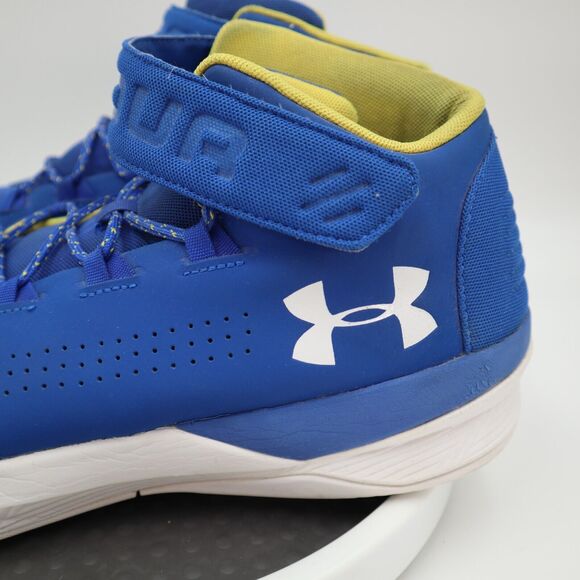 Under Armour Mens Size 13 Basketball Shoes Get B Zees Blue Gym Indoor Sneakers - Picture 2 of 16